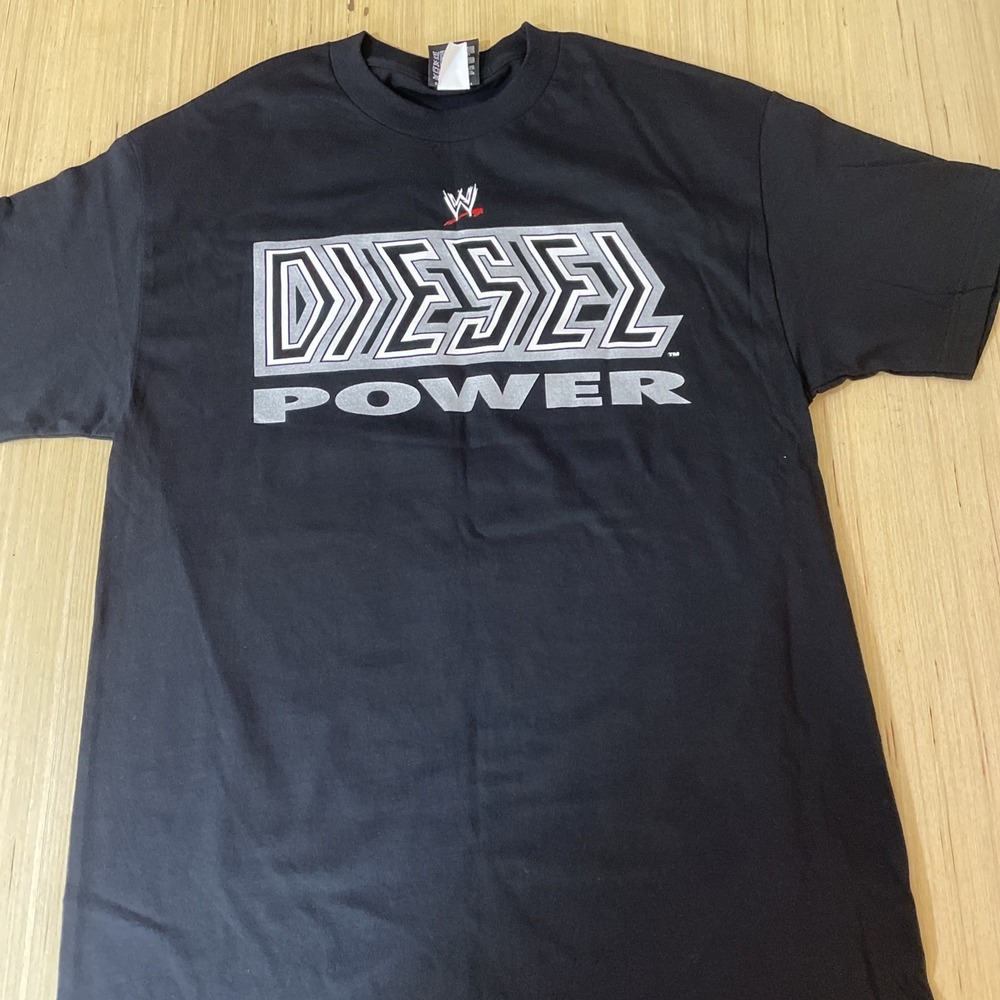 WWE Kevin Nash Diesel Power Now More than Ever Big Daddy Cool size L blk TEE NOS